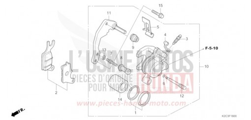 ETRIER DE FREIN AVANT NSC110P de 2023